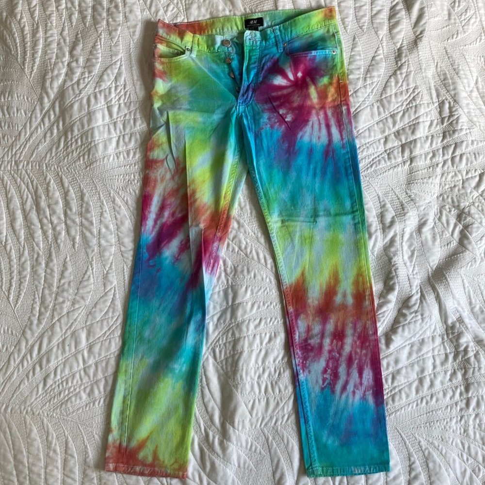 Tie dyed H&M Men's Jeans